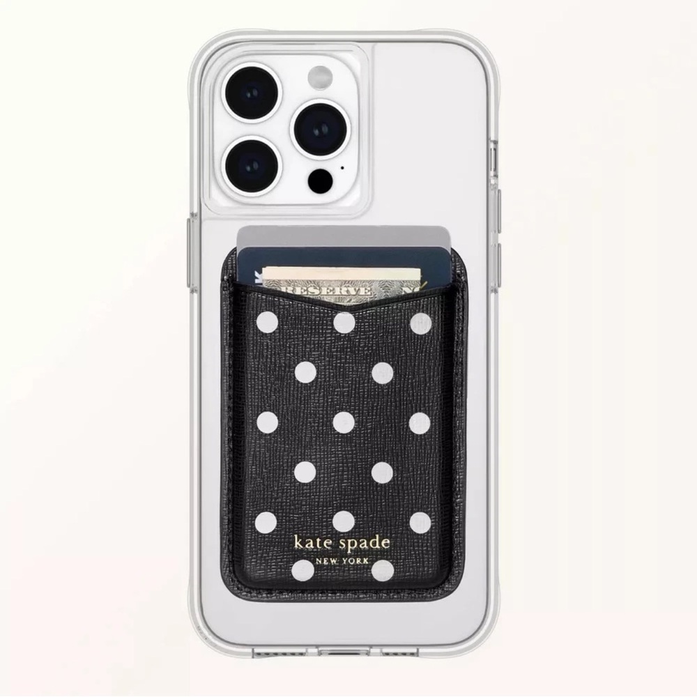 Kate Spade Black and White Polka Dot iPhone Case